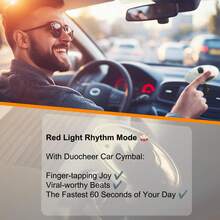 1 件，汽车碰撞镲片通风口鼓头，夹式安装，便携式音乐配件，汽车音乐配件 | 多功能汽车鼓 | 可调节铃鼓支架，音乐爱好者专属混色迷你铃鼓配件紧凑耐用的设计，适用于所有车辆耐用紧凑的设计 - 彩色 - 查看 5