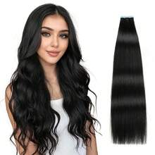 Real Human Hair Tape In Extensions Blonde 12-24 Inch Double Sided Tape For Skin Weft Hair Extensions Tape In 20pcs Seamless Tape In Hair Extensions Straight Human Hair For Women - S1 - 查看 1