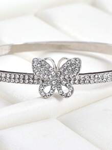 Luxurious Shinny Small Rhinestone Buterfly And Stone Rhinestone Dragonfly Girl Charming Bracelet For Gift Party