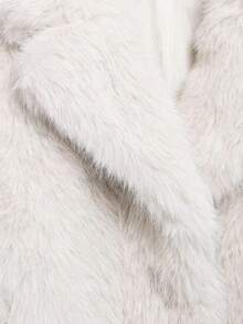 Seelio 秋冬新款女士夹克 欧美风法式设计仿皮草效果外套 - 米色 - 查看 10