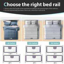 OYAJIA Crib Rail & Bumper Fabric Covers - 灰色 - 查看 6