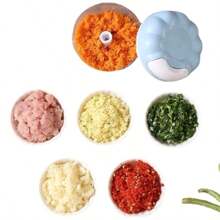 1pc Multi-Functional Kitchen Hand-Pull Garlic Grinder Seasoning Mixer, Meat Chopper, Kitchen Utensil