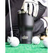 Local Shipping-Beast 10 Oz Tumbler Stainless Steel Vacuum Insulated Coffee Ice Cup Double Wall Travel Flask (Army Green) - Matte Black - View 11