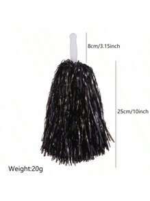 1pc Cheerleader Pompom, Plastic Hand Shaking Flowers Ball For Dance Performance Props Halloween