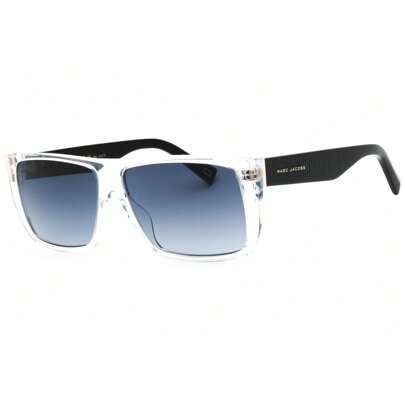 Mens Square Crystal Black Sunglasses With Dark Grey Sf Lens  Marc Icon 096/S 0MNG 9O