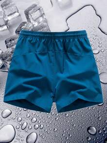 Pantalón corto básico azul para tenis para hombres QYK-917 - Agua verde azul - Ver 2