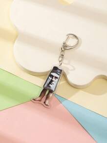 1 Pc Acrylic Strange Italian Silly Animal Shan Hai Jing TungTungTungTung Sahur/Tralalero Tralala/Lirili Larlla/Bombardiro Ctocodilo/Boneca Ambalam//Brr Brr Patapim Character Style Theme Keychain Pendant Backpack Ornament/Bag Accessories/School Bag Accessories/Purse Pendant/Friend's Gifts