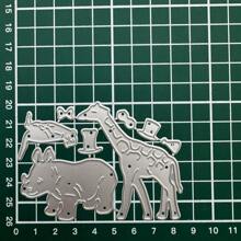 2025 Neuankömmling Tier Party Serie Metall Schneidematrizen für DIY Scrapbooking Kartengestaltung Schablonen Prägung Handwerks Dekoration