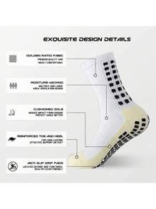 Męskie skarpety piłkarskie antypoślizgowe antypoślizgowe podkładki antypoślizgowe do piłki nożnej, koszykówki, skarpety sportowe 2/4/8/10/12/20/40/60 szt.