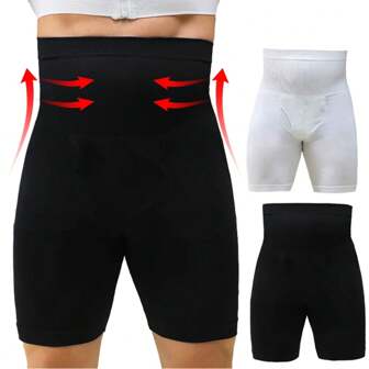 Men Tummy Control Shorts Body Shaper Compression High Waist Trainer Belly Trimmer Panties Slimming Shapewear Boxer Underwear