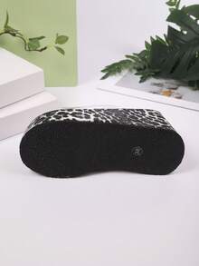 1 Paar hochwertige, elegante, Einfarbige, bohemische Kristall-Plateau-Keilsandalen mit Gummisohle für Damen im Sommer