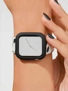 Ốp lưng silicon bảo vệ tương thích với Case 42mm 46mm 40mm 41mm 44mm 45mm Ốp lưng mềm chống sốc, chống trầy xước và chống bụi Vỏ bảo vệ bằng silicon siêu mỏng nhẹ, mềm mại, tương thích với Cover Series SE 10/9/8/7/6/5/4 với các đường cắt chính xác và dễ dàng lắp đặt cho nam nữ - Trong sáng - Xem 8