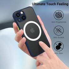 Mida Style Funda Mate Magnética Compatible Con iPhone Protector Cámara Uso Rudo Ligera - Púrpura - Ver 5