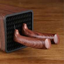 1pc Household Kitchen Square Faux Wood Grain Knife Block Organizer - Imitation Wood Grain - View 8