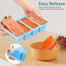 Silicone Freezer Tray For Sauce Cube: Silicone Freezing Tray For Broth Sauce Storage - Freeze 125mL 250mL Souped Portion