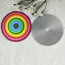 Round Metal Cutting Dies, DIY Scrapbooking Album And Embossing Stencil, Greeting Card Making Tool, Card Paper Cutting Crafts ,Gift Card Making Template Die Cuts