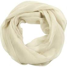 2025PANTONIGHT Long Chiffon Sheer Scarf For Womens - 053 Plain Beige - View 4