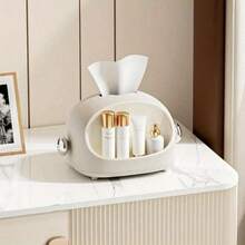 Boîte à mouchoirs multifonctionnelle, couleur unie moderne anti-poussière, jolie boîte à mouchoirs pour oreille pour le salon, la salle de bain, la cuisine, distributeur de serviettes en papier