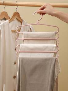 多功能无痕衣帽架发夹整理架/展示架防滑S型裤架西裤挂架围巾收纳衣架家用宿舍多层防风晾衣架围巾床单裤子领带收纳衣架