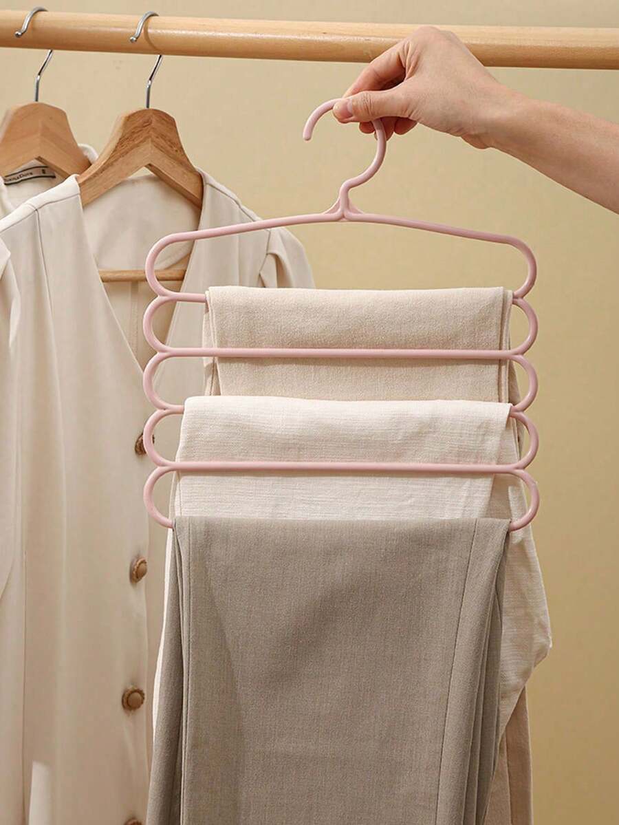 多功能无痕衣帽架发夹整理架/展示架防滑S型裤架西裤挂架围巾收纳衣架家用宿舍多层防风晾衣架围巾床单裤子领带收纳衣架