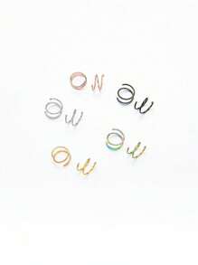 1 Piece Double Layers Stainless Steel Nose Ring Studs For Women Hoops Twist Cartilage Tragus Septum Piercings Body Jewelry Stainless Steel Double Nose Rings Spiral Hoop Septum Piercing Kit Ear Tragus Earrings Lip Body Fashion Jewelry