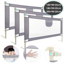 OYAJIA Crib Rail & Bumper Fabric Covers - 灰色 - 查看 2