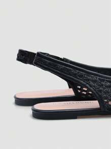 Nuevos zapatos planos de mujer, con diseño elegante y cómodo, transpirables, de rafia. Lindos y adecuados para uso diario, vacaciones y verano
