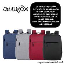 Mochila Escolar Resistente Unissex Bolsa De Festa Minimalista Impermeável com USB - Preto - Visão 9