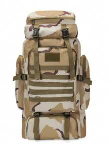 Uma mochila grande unissex para montanhismo ao ar livre, viagens de verão, bolsa esportiva, bolsa de armazenamento profissional para viajantes e praticantes de trilhas.