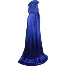 1 Stück Polyester Karnevalsthema Umhang - Unisex bodenlanger Kapuzenumhang, geeignet für Halloween, Weihnachten, Ostern, Thanksgiving, Geburtstagspartys - Cosplay und Party Kostümzubehör, ohne Federn, nicht elektrisch