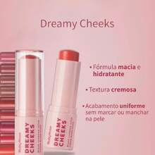 Dreamy Cheeks Ruby Rose Creamy Blush Stick Natural Finish - Hạt dẻ - Xem 3