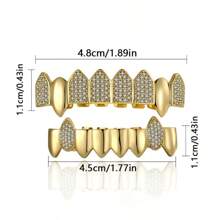 Popular European & American Style Fang Tooth Caps, Fashion Grillz, Unisex Hip Hop Performance Decorative Teeth Accessories