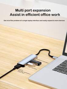 Station d'accueil multifonctionnelle 4 en 1 avec Type-C vers HDTV 4K, USB 3.0/2.0 et PD 100W