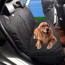 Pet Dog Car Seat Cover Protector Mat Rear Back Seat Hammock Waterproof - 黑色 - 查看 4