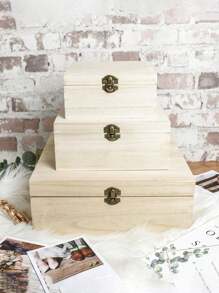 1 Peça Caixa de Memória Personalizada de Madeira Personalizável, Organizador de Armazenamento de Documentos/Fotos, Presente de Aniversário/Casamento/Aniversário de Casal/Aventura/Viagem