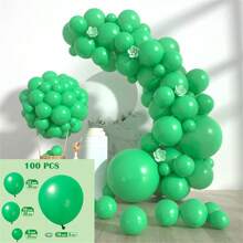 100pcs Plain Solid Color Balloon Set, Balloon Chain, Birthday Party, Wedding, Anniversary, Bachelor Party, Bachelorette Party, Graduation, Back To School, Housewarming, Retirement Party, Halloween, Christmas, New Year, Wedding Decoration Balloon Set