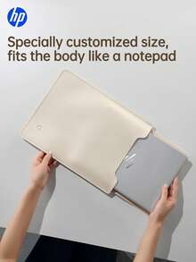 HP1pc Sleeve Bag For Laptop, 12/13/14/15/16 Inch, Laptop Liner Bag, Bag Accessories For Air/ Pro/ - Beige - View 10