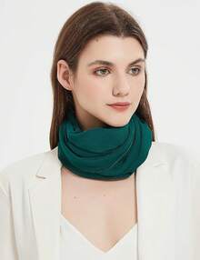 2025PANTONIGHT Long Chiffon Sheer Scarf For Womens - 712 Green - View 3