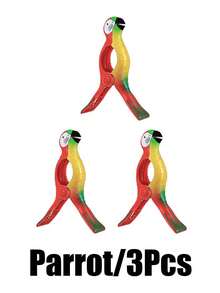 1/2/3 Sets Of Exquisite Beach Towel Clips, Beach Chair Clips, Pool Towel Clips, Large Interesting Clothing Clips, Suitable For Garden, Vacation, Pool Blanket Decoration, Travel Essential Clothesline Clips, Fixed Clips, Travel Home Essential Strong Clips - Multicolor - View 11