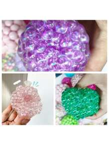 1/2/3 piezas Pelotas de estrés de colores para adultos, pelotas con forma para que los adultos las manipulen para aliviar el estrés, pelotas adhesivas de manipulación, pelotas de apretón de colores