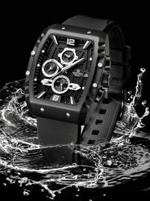 NAVIFORCE NAVIFORCE Multifunction Men's Wristwatches Silicone NFRM8025 Waterproof Sports Male Watches Casual Quartz Calendar Man Chronograph ,For Men, For Boyfriend, Birthday, Gifts, Climbing,Outdoor