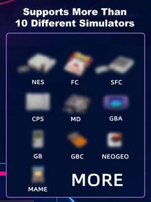 1pc Multi-Functional Game Handheld Built-In 7000 Retro Single-Player Games 10 Emulators GBA/FC Comes With A Large 5.1-Inch IPS HD Screen Support Connecting TV PSP Horizontal Arcade Adult Handheld Handheld Game Console Support Game Archive E-Book Recording Picture Music Video Gift For Husband Boyfriend Holiday Or Birthday Gift