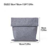 Bolsa de almacenamiento de sándwiches reutilizable con forro de TPU, bolsas de snacks con , lavables, impermeables y seguras para alimentos. - Rosa - Ver 9