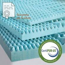 ZINUS Sobrecolchón Individual de Memory Foam Firme y Refrescante Que Ayuda a Conciliar el Sueño Garantía de 5 años - Azul - Ver 6
