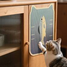 1 Stück 50 x 80cm ungleichmäßiger extra klebsamer Kratzer-Schutz für Katzen, Möbelschutz für Türen/Wände/Sofas, stoppt Kratzen von Katzen