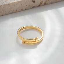 个性化刻字戒指，定制名字戒指，精致叠戴戒指，女士金戒指，周年纪念礼物，圣诞礼物（送给妻子），定制名字戒指，家庭戒指，缠绕戒指，闺蜜戒指，奶奶礼物，母女礼物，个性化珠宝 - 彩色 - 查看 4