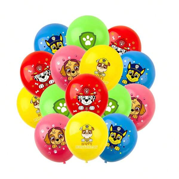 Paw Patrol 10 قطعة زينة حفلة عيد ميلاد باو باترول ، مجموعة بالونات سكاي ، زينة حفلة عيد ميلاد ، زينة بالونات حفلة (بأنماط عشوائية)