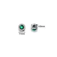 10 Stücke/Packung doppelseitige Strass-Perlen, 11mm, Multi-Stil glitzernder Diamant Lässig DIY Schmuckperlen, geeignet zum Herstellen von Armbändern, Halsketten, Anhängern, Accessoires