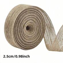 10M/Roll 6mm-50mm Mesh Burlap Trim Natural Jute Burlap Ribbons Vintage Rustic Linen Ribbon DIY Craft Gift Wrapping Wedding Decora
