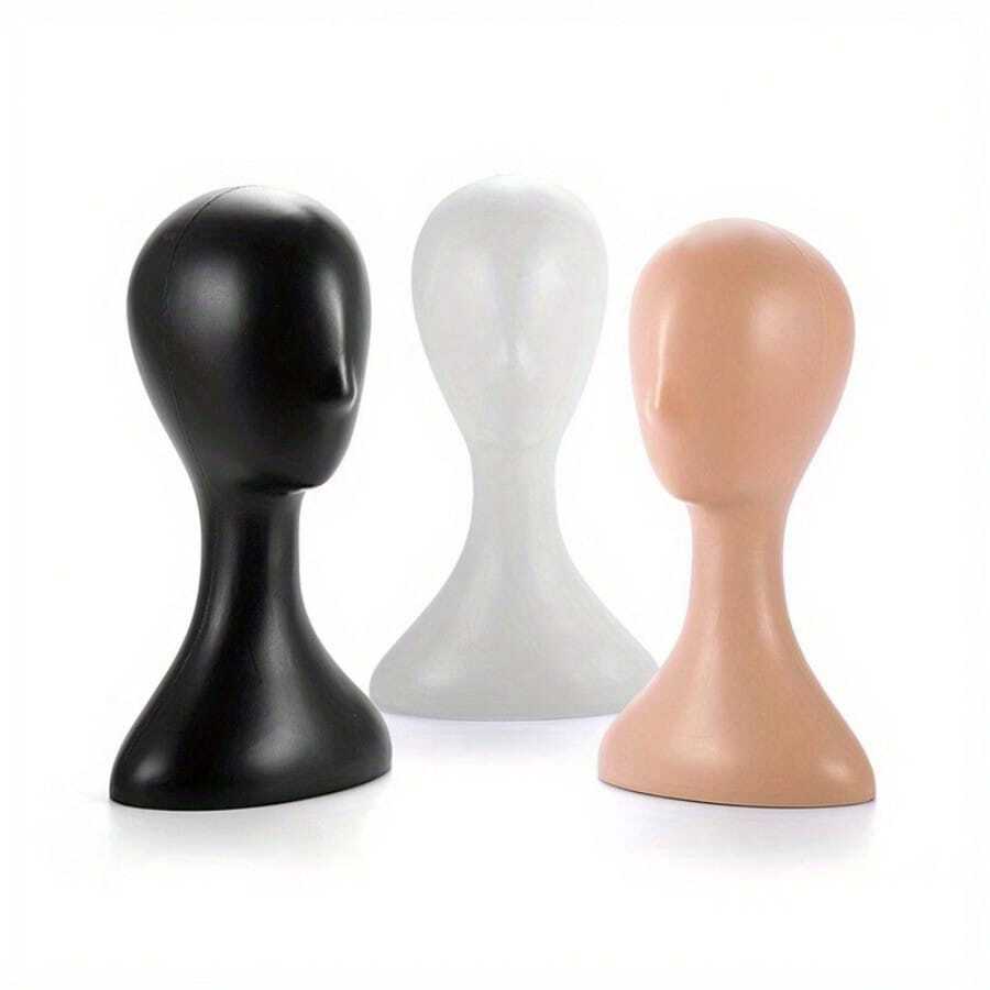Mannequin Head Black And White Shooting Props Mannequin Window Head Mannequin Wig Scarf Hat Display Stand - Multicolor - View 1